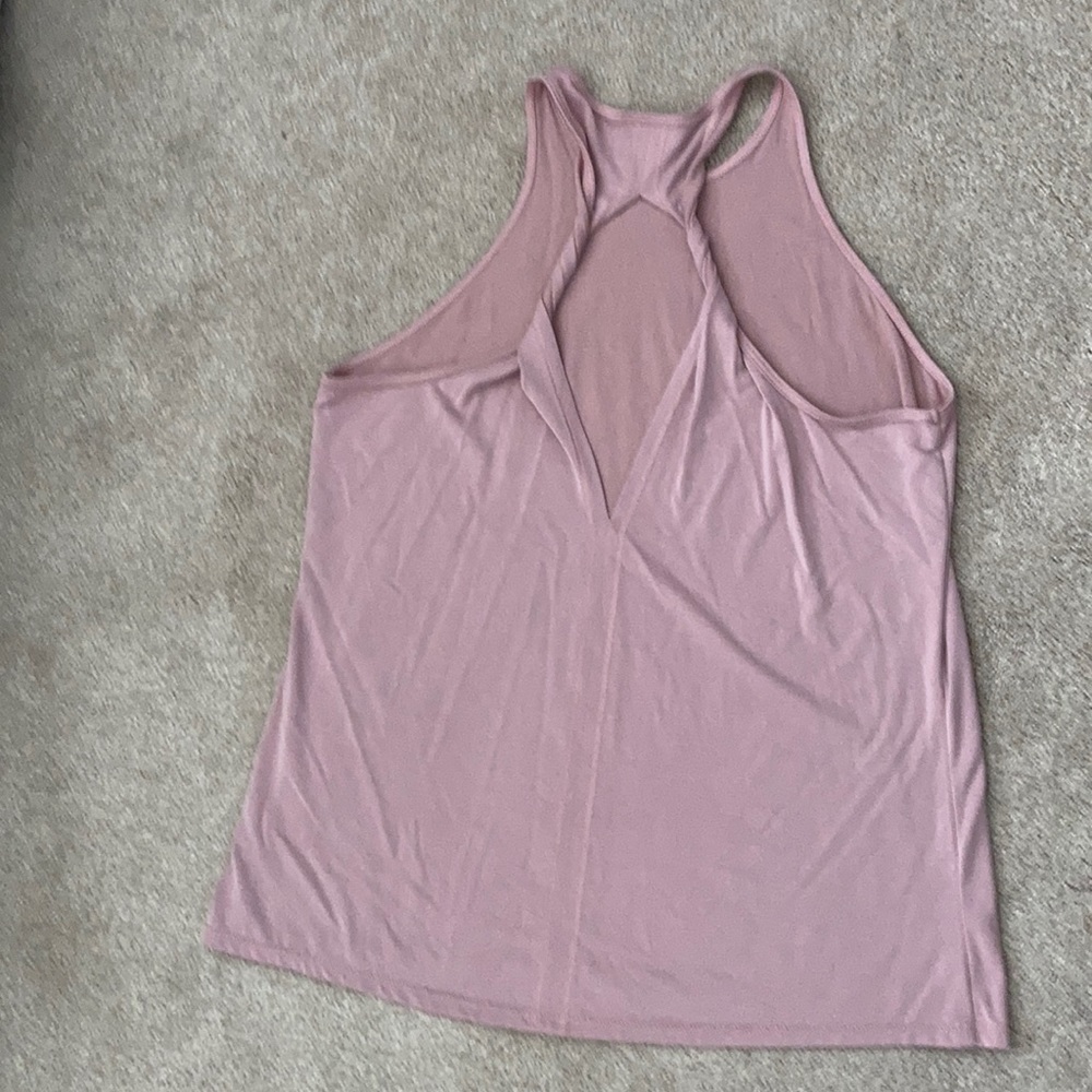 Rose Pink workout flowy workout tank top